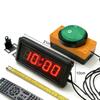 4-digit LED Countdown Clock Stopwatch with Remote Control, School Rush Answer Competition Game Timer, Button selectable, 1.5 in,