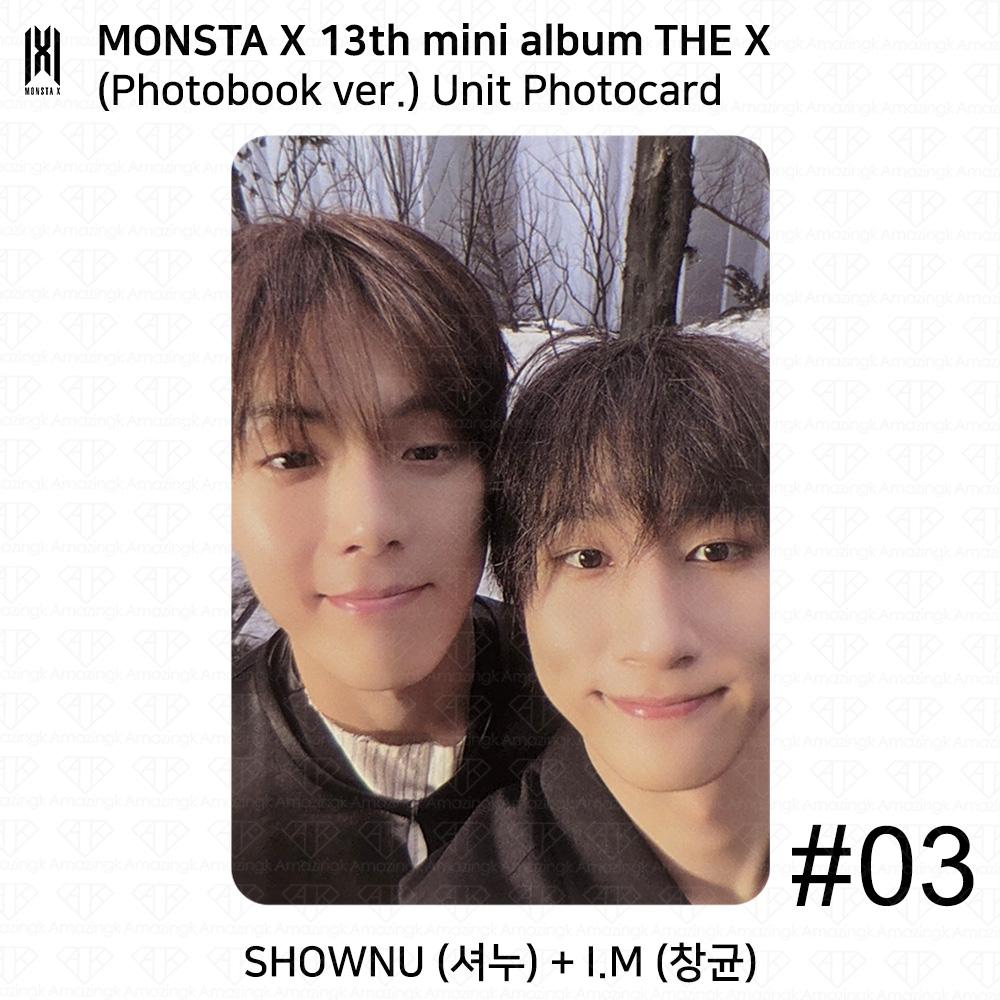 Monsta X The 13th Mini Album THE X Photobook Ver UNIT Bookmark Official Photocard
