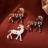 Luxury Vintage Horse Brooches For Women Men  Year Of The Horse Animal Party Office Brooch Pin Jewelry Accessories