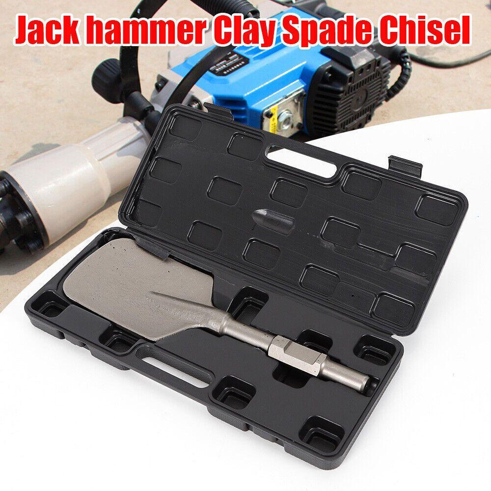 1 PC Electric Hammer Breaker Clay Spade Shovel Chisel Cutter Chisel Extra Wide Pointed Chisel Tipped 1-1/8" Hex Shank
