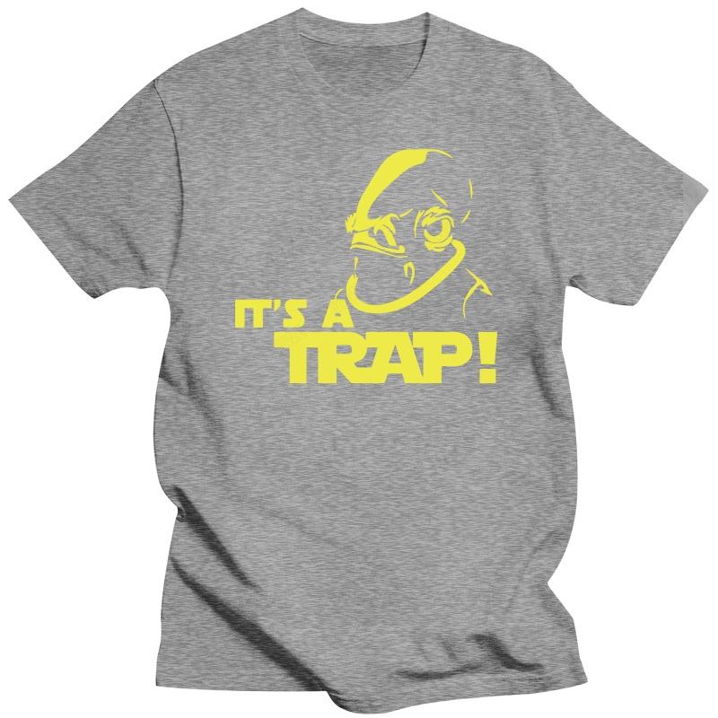 Black T Shirt for Summer Brand Tee-shirt Admiral Ackbar IT A TRAP Funny Cool Death Star Men Tee Shirt 188 Fashion Print Tshirts