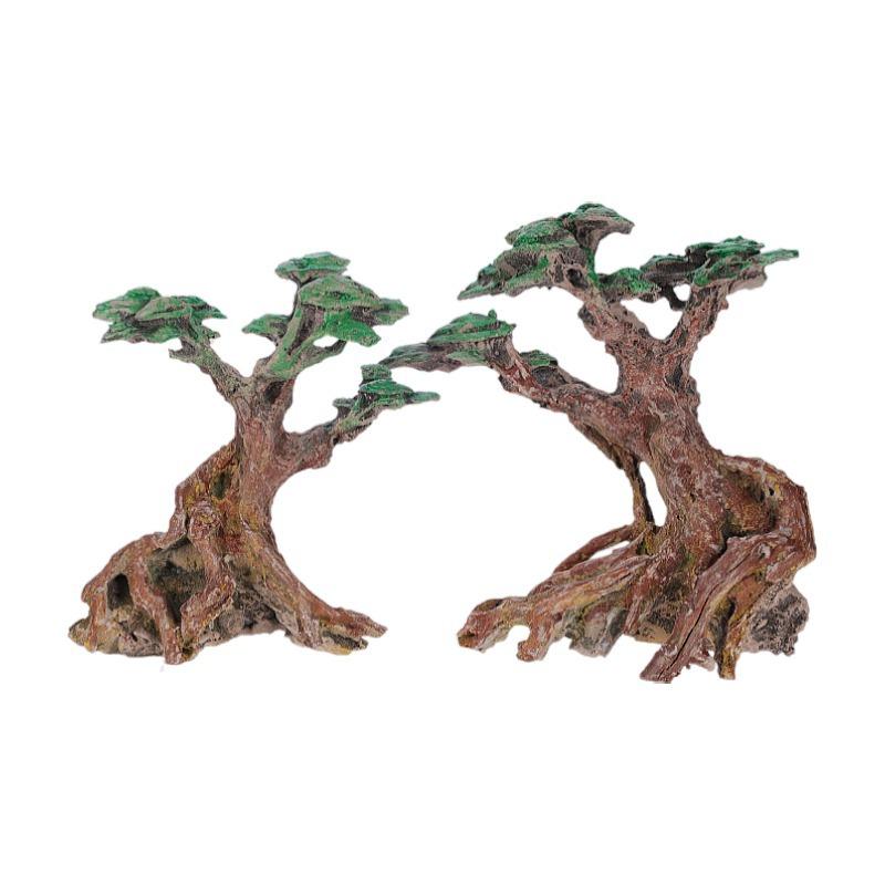 Pár pryskyřice Brazil tree Moss tree akvária krajinná dekorace ozdoby