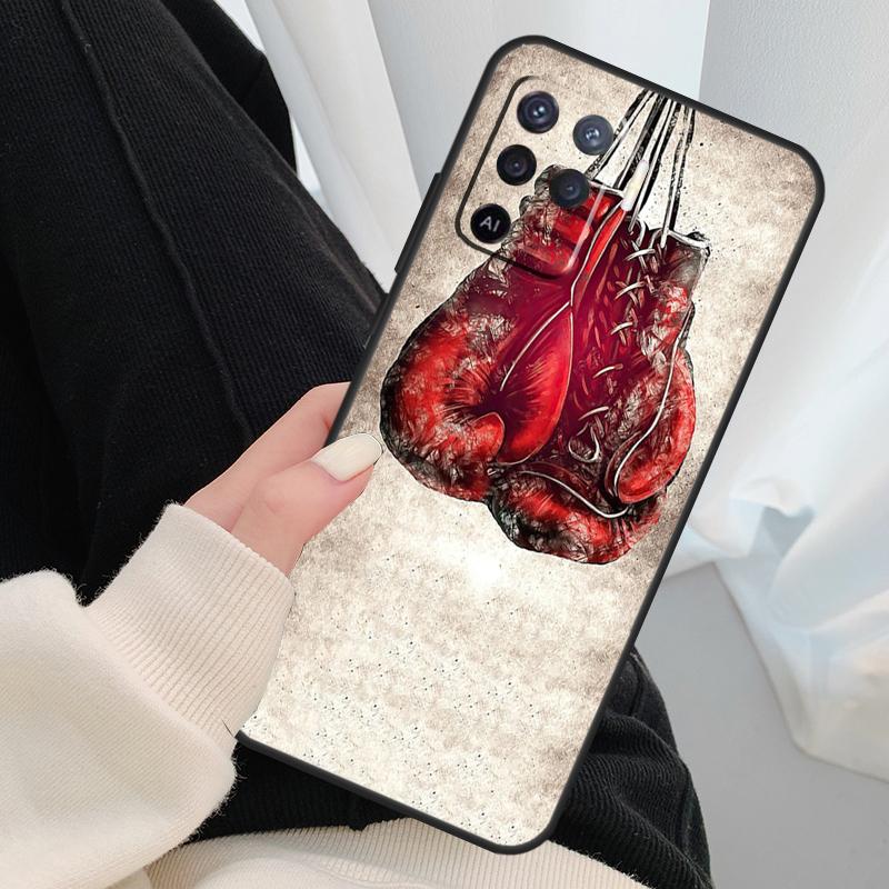 Boxing Gloves Case For Oppo A18 A38 A58 A78 A98 A80 A60 A40 A96 A76 A16 A94 A74 A54 A15 A17 A57 A77 A5 Pro