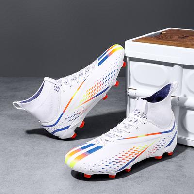 2024 Herren Fußballschuhe Große Größe Ultraleichte Fußballschuhe Jungen Sneakers Rutschfeste AG/TF Fußballschuhe Stiefeletten Unisex