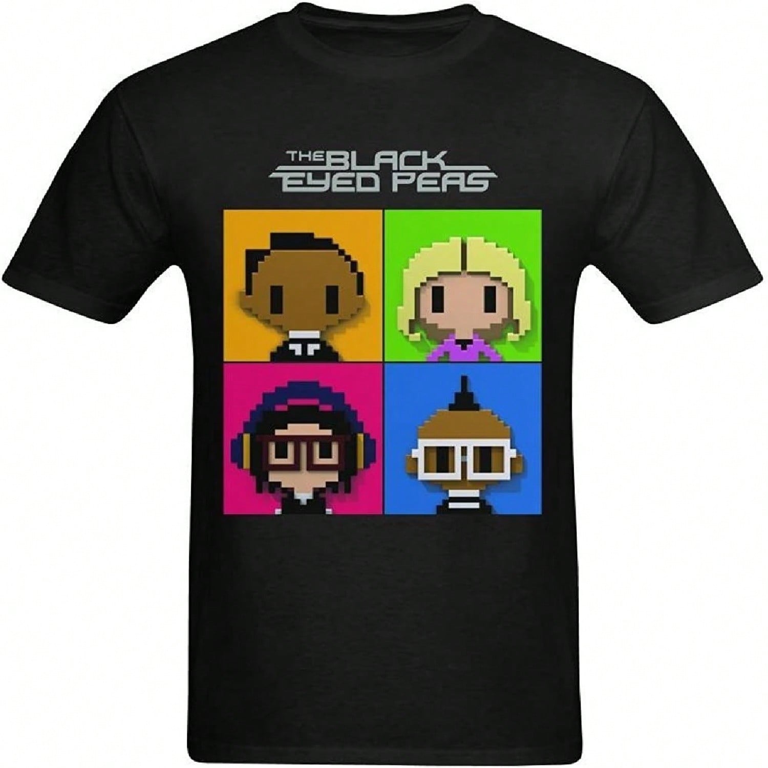 unisex s The Black Eyed Peas Members T-Shirt Size L S разноцветный