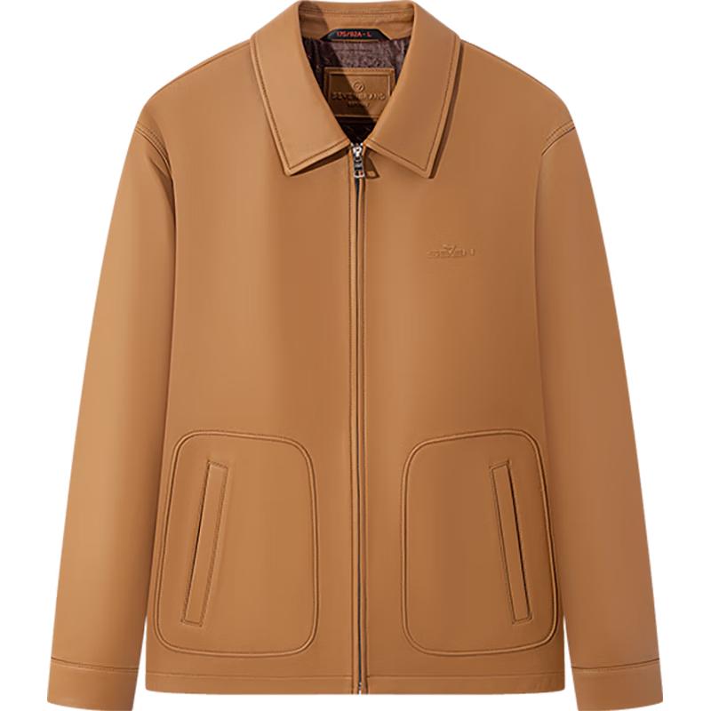 

Мужская куртка из натуральной овчины Seven Brand с лацканами XL