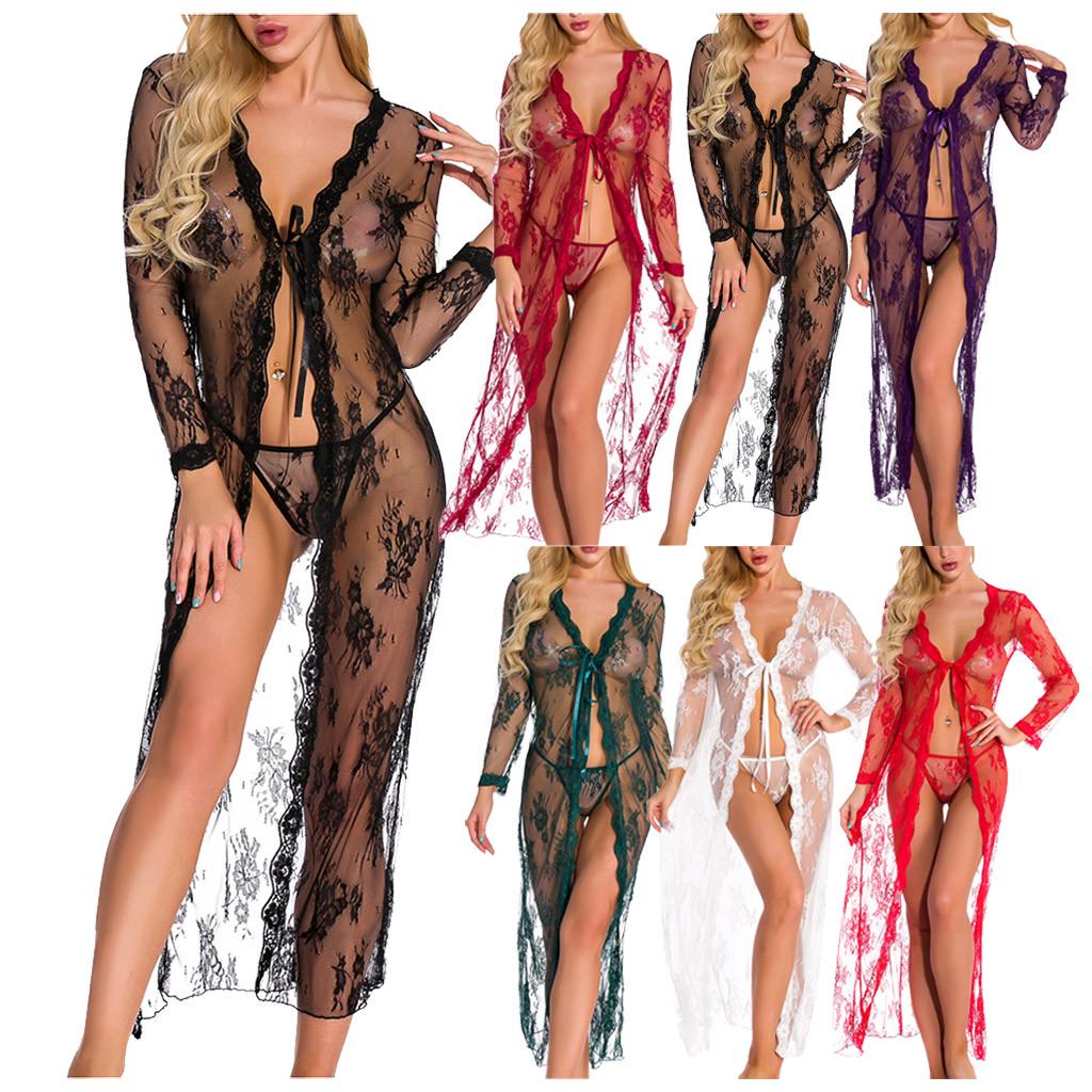 

женщины белье цельное гарнизон кружево нижнее белье V шеи Sleepwear Chemise
