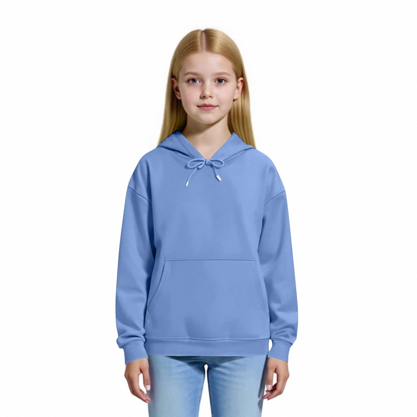 

Детская толстовка с капюшоном для мальчиков и девочек, модная толстовка с длинными рукавами и принтом 160