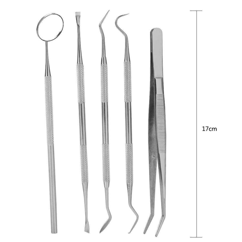 Professional Stainless Steel Dentist Explorer Probe Set Teeth Clean Hygien Examination Tool