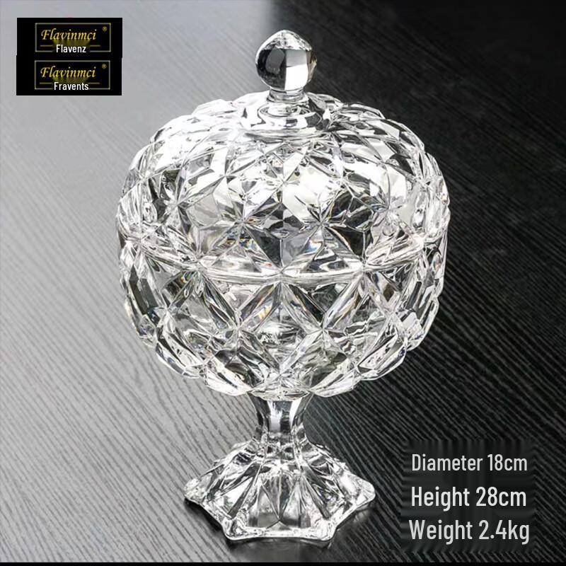 Хрустальная конфетница и ваза для закусок Flavinmci