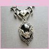 Gothic Style Bat Pendant Necklace With Alloy Geometric Design For Women