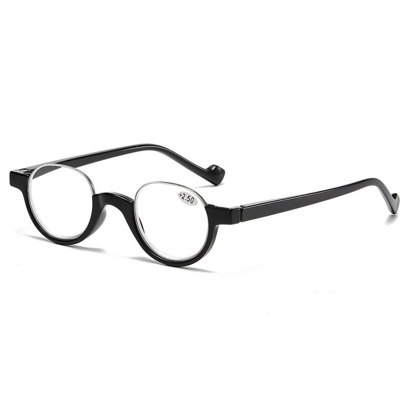 

Новые стильные полуоправы очки для чтения модные круглые сверхлегкие очки для дальнего зрения женские мужские ретро очки с защитой от синего света 3.5