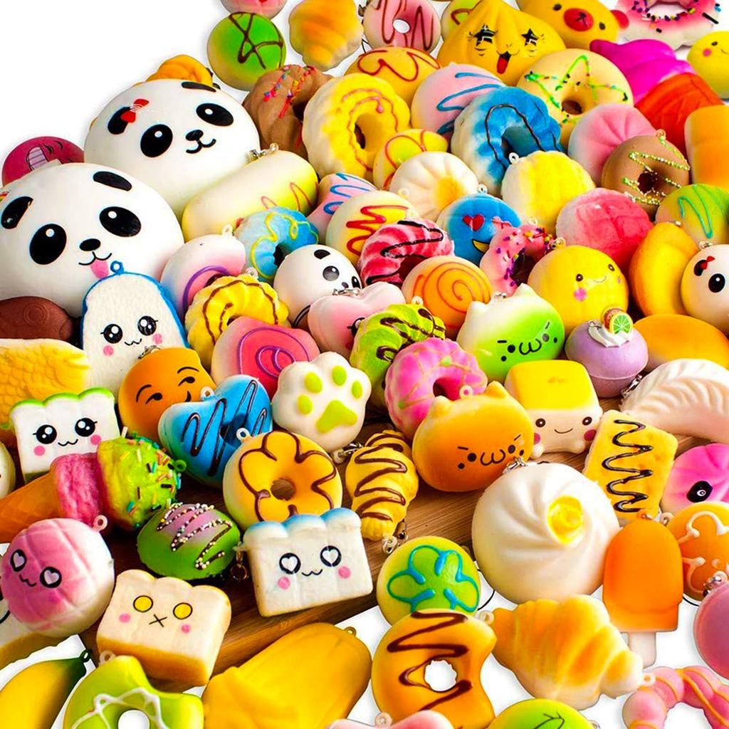 Brinquedos de Aperto TOUFEIYUAN, Conjunto de 30 Peças, Alívio do Estresse, Subida Lenta, Não Tóxico, Fofo, Macio, Fofo, Brinquedos de Comida, Divertido, Aniversário, Dia das Crianças, Presente, Crianças