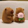 Popular Burger Backpack Kapibara Cute Capybara Plush Toy Doll Cute Children's Doll Gift