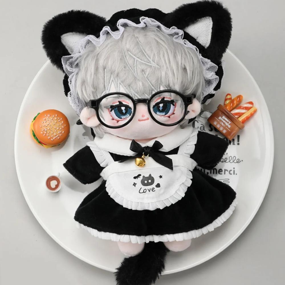 Bow Skirt Cotton Doll's Clothes Cat Tail Plush Doll Clothes  Children's Gift