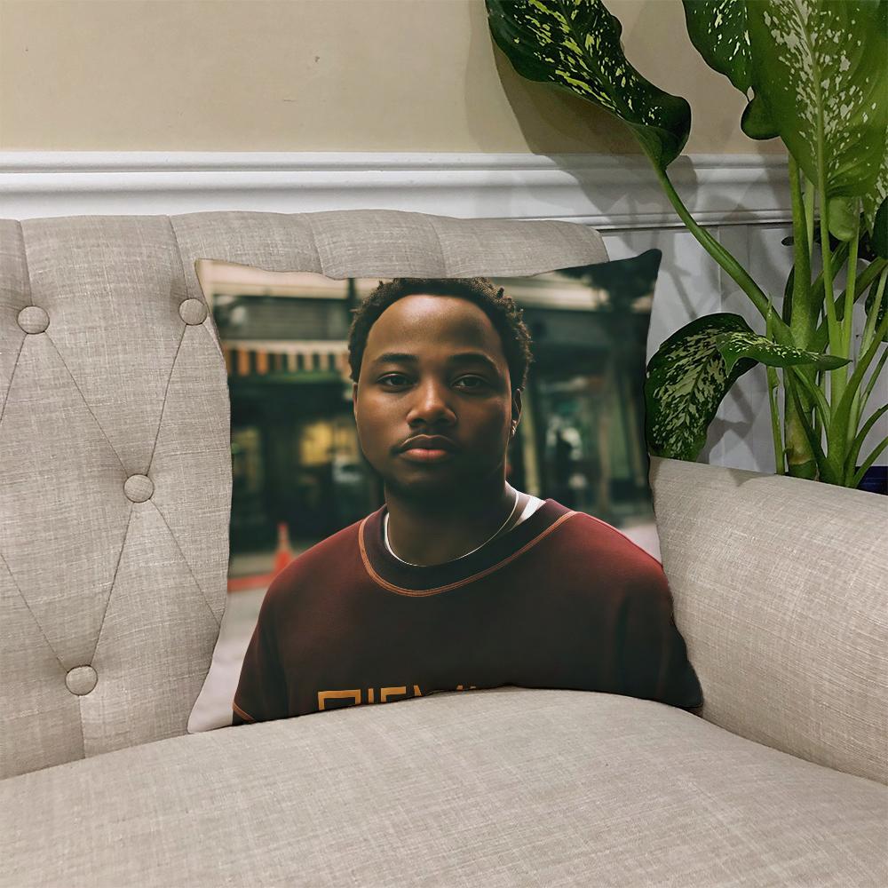 Singer L-Leon Thomas III cushion cover Square Sofa Cushion Cover Casual Skin-Friendly Comfortable Pillow Cover