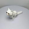 Plastic Material Articulated Cats Big Eyes 3D Printed Cat Figure  Room Decoration