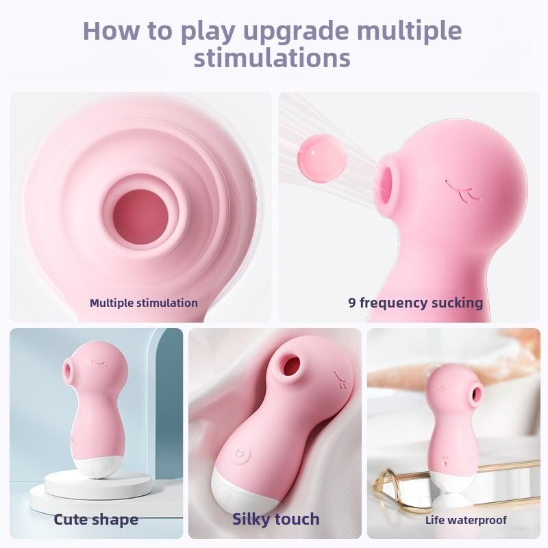 Seahorse Baby Sucking Vibration Masturbation Wand Vibrator Massage Stick Lovely Shape Female Intimate Toys Adult Products