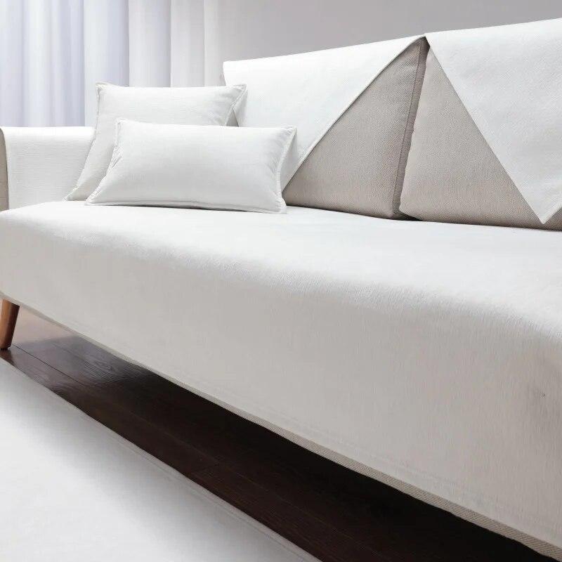 

Коврик для дивана из синели, однотонный, современный, противоскользящий, спинка, удобный, универсальный для дома, гостиной, сезонный декор, подушка для дивана 50x70cm 1pcs