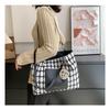 Checkered Women's Casual Simple Large Capacity Tote Bag