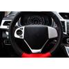 ABS Silver 2PC Steering Wheel Button Cover Trim Fit For Honda CRV CR-V 2012-2016