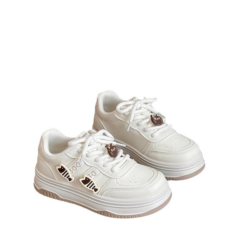 Milk Fufu Candy Small Fish Platform White Shoes Autumn New Sports Shoes Versatile Niche High Value Board Shoes