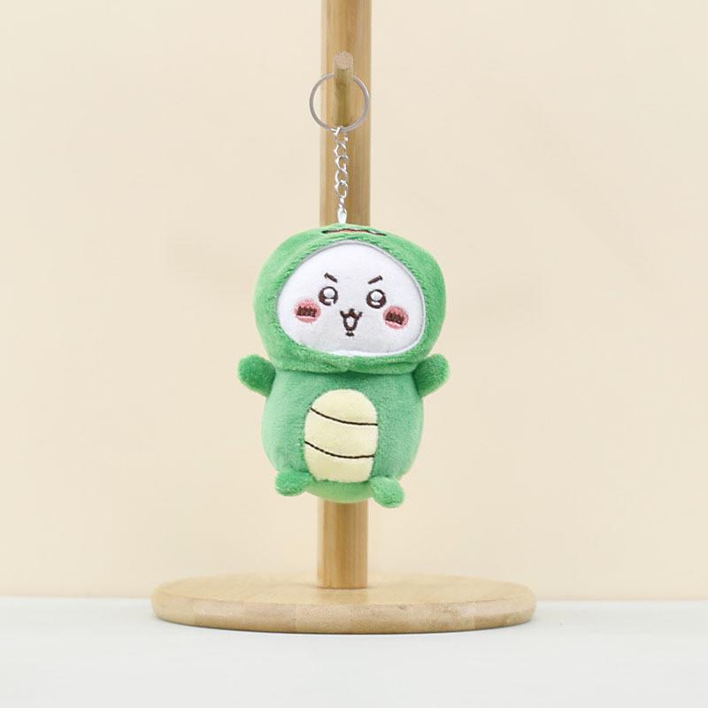 Kawaii Plush Dinosaur Keychain Charming Stuffed Toy With Soft Pp Cotton Filling White Dino K