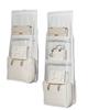 Bag storage hanging bag dustproof transparent mesh pocket storage bag behind the door