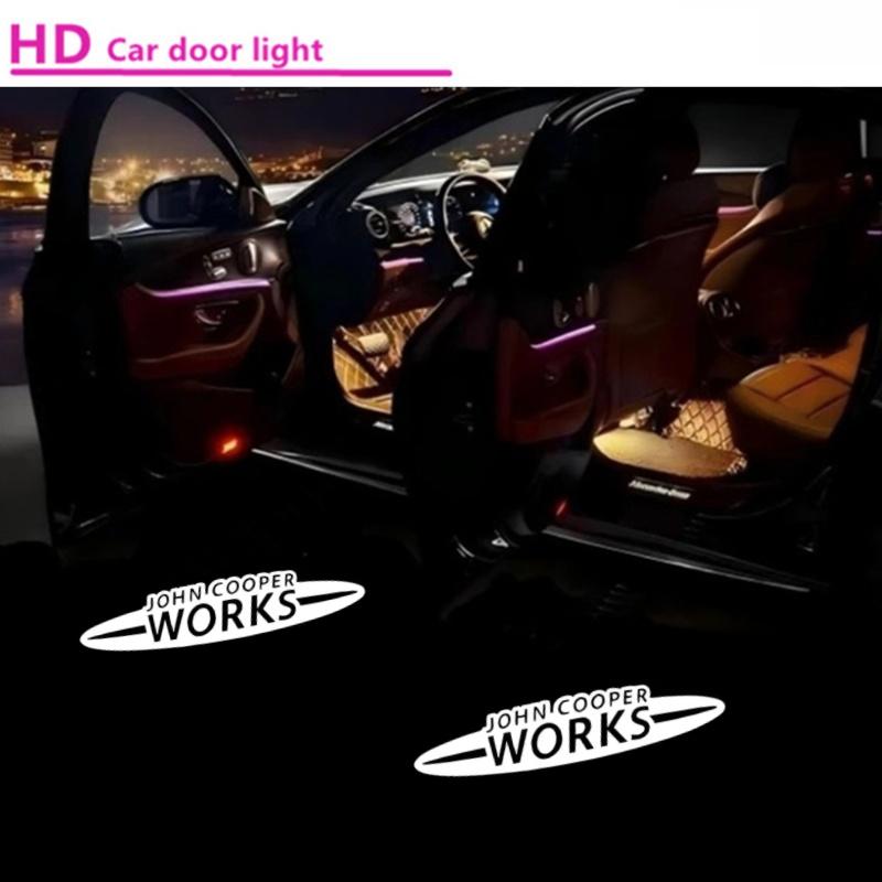 Car Led Courtesy Door Logo Projector Customize Lamp for MINI Cooper Works R50 R52 R56R58 R60 F55 F56 Welcome 3D Laser Ghost Lamp