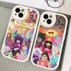 S-Steven Cartoon Funny U-Universe Phone Case Hard Leather For iPhone 16 15 14 13 12 Mini 11 14 Pro Max Xs X Xr 7 8 Plus