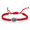 Blauwe Boze Oog Armbanden Armband Goede Geluk Rode Draad Gevlochten Verstelbare Bedel Armband Voor Koppel Vrouwen Geliefde Dame Cadeau