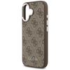Guess 4G Classic Logo MagSafe case for iPhone 17 brown