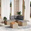 VidaXL Garden Lounge Set with Cushions 6 Pcs, Patio Sofas, Patio Furniture Set, Outdoor Furniture, Mix 3256003