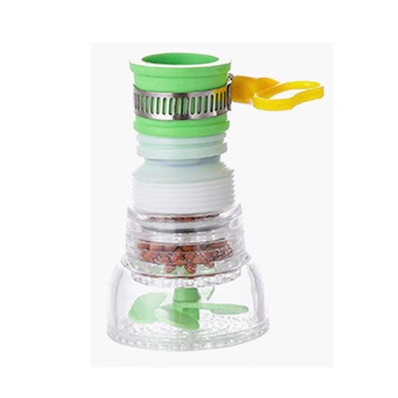 

Вращающийся на 360 ° телескопический фильтр для крана, брызгозащищенный кухонный универсальный регулируемый фильтр для воды зелёный