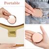 Portable Handheld Pocket Makeup Mirror Metal Stand-up Travel Compact Folding Double-Sided Small Mirror Double-Sided for Ladie