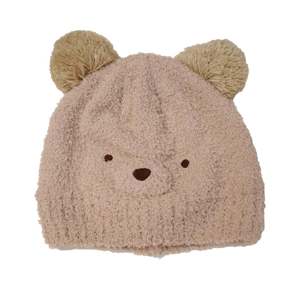Happy Baby Knit Rabbit and Bear Size Ages Months 6 Bear Beans! Hat, Design, 46-48cm, 3-12 (JP, Age, Months, Beige)