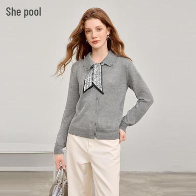 Elegant Women's Lapel Knitted Cardigan