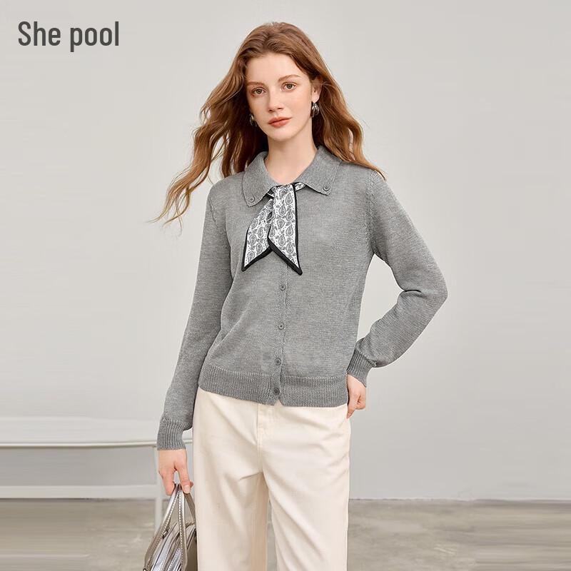

Elegant Women s Lapel Knitted Cardigan One Size