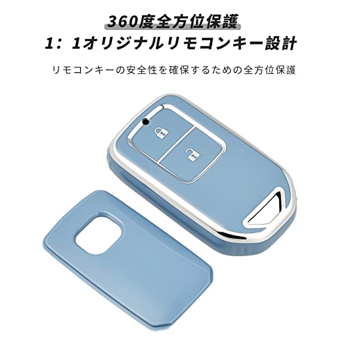 [OFFCURVE] Honda Key Fob Cover Compatible Models: Vezel RU Series, New Freed, New Fit, Shuttle, Jade, Stepwagon RP1 RP2 RP3 RP4, 10th Generation