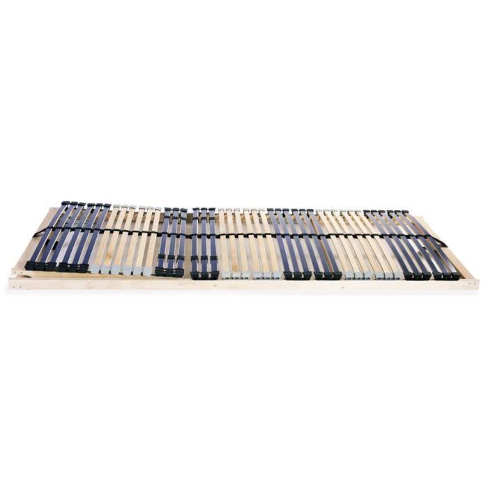 VidaXL Sommier à lattes avec 42 lattes 7 zones 80 x 200 cm