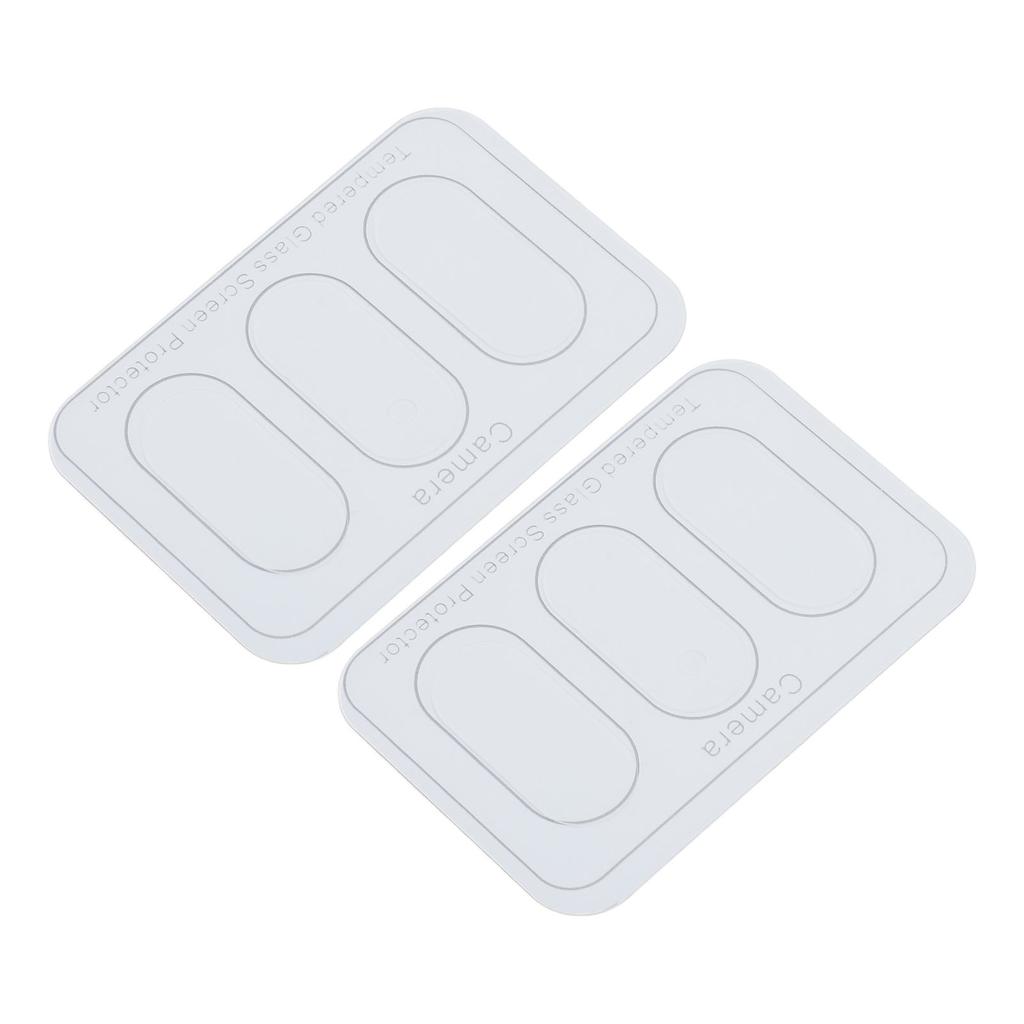 2 Set Tempered Glass Camera Lens Protective Film Anti Fingerprint Anti Scratch Camera Lens