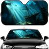 Sunken Ship Sun Visor Car Windshield Sun Shade UV Protection Heat Insulation Cover Universal  Sun Protector