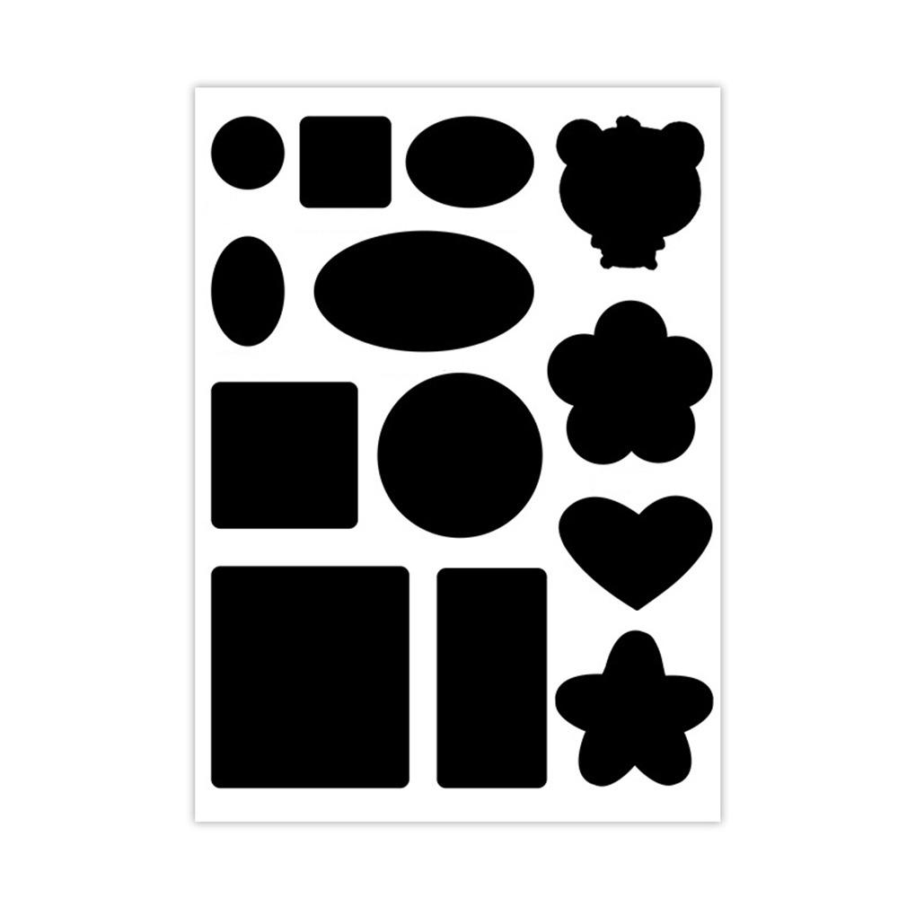 

Apparel Applique Self Adhesive Patches Badge Sticker Thermal Transfer Sewing Fabric Sticker Washable Waterproof DIY Craft матовий чорний колір