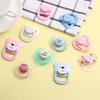 Lovely Print Doll Magnet Pacifier Pure Color Baby Doll Pacifier Bottle Doll Toy  Kids Toys