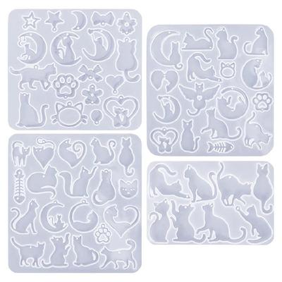 Molde de Silicona de Resina Epoxi Animal Molde para Colgantes para Joyería Collares Pendientes Llaveros Fabricación de Dijes