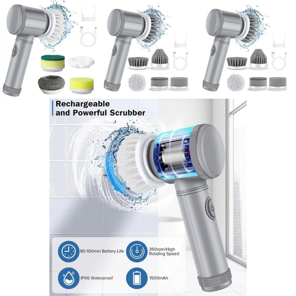 Home Multifunctional Wireless Handheld Electric Cleaning Brush For Bathroom And Tile Cleaning Tool