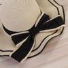 Large Sunscreen Bucket Hat Wide Brim Fisherman Hat Fashion Straw Weave Sun Hat  Beach
