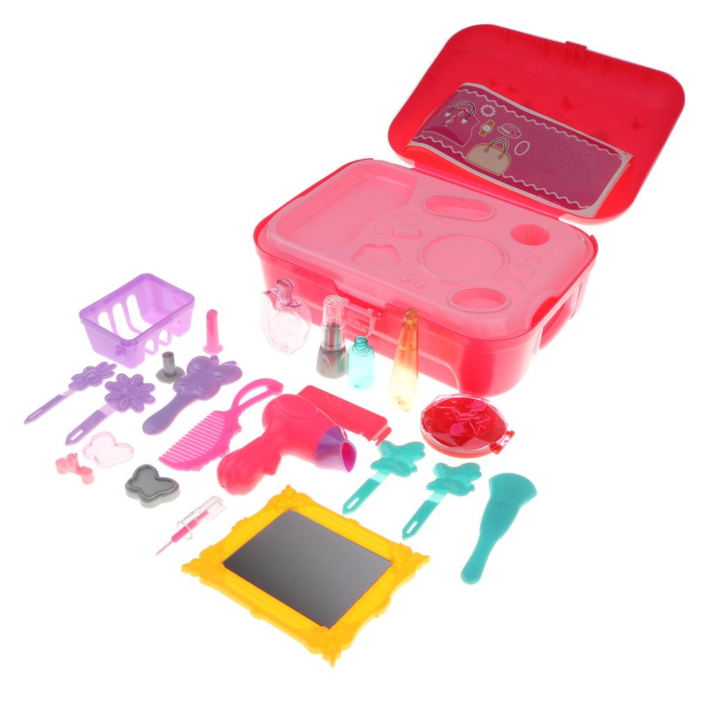 Kids Children Plastic Pretend Role Set with Storage Case