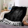 1pc 2PacHip Hop Blanket Soft Lightweight All Season Multi Purpose Throw for Sofa, Bed, Office & Picnics, French Style with Iconic Album Art & Quotes
