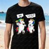 Unicorn Lover Fan Unisex Tee Did You Eat The Last T-Rex Design Cartoon Tops Vintage Fashion Streetwear Funny T-shirts for Men
